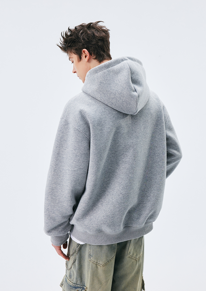 Oversize Half Zip Catteeius Hoodie