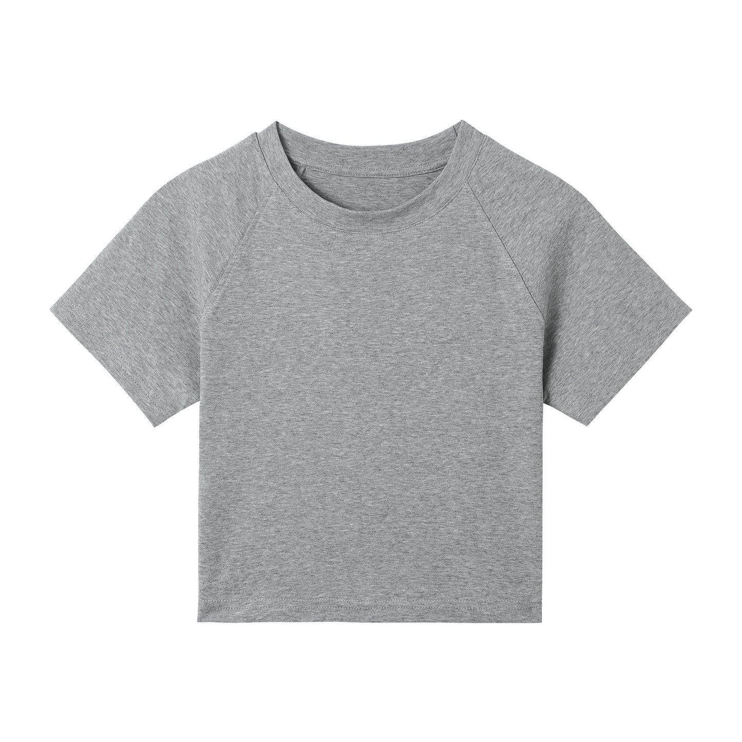 Round Neck Basic Croptop