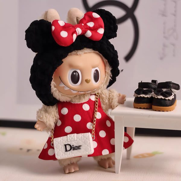 Doll Clothing 17cm Plastic Face