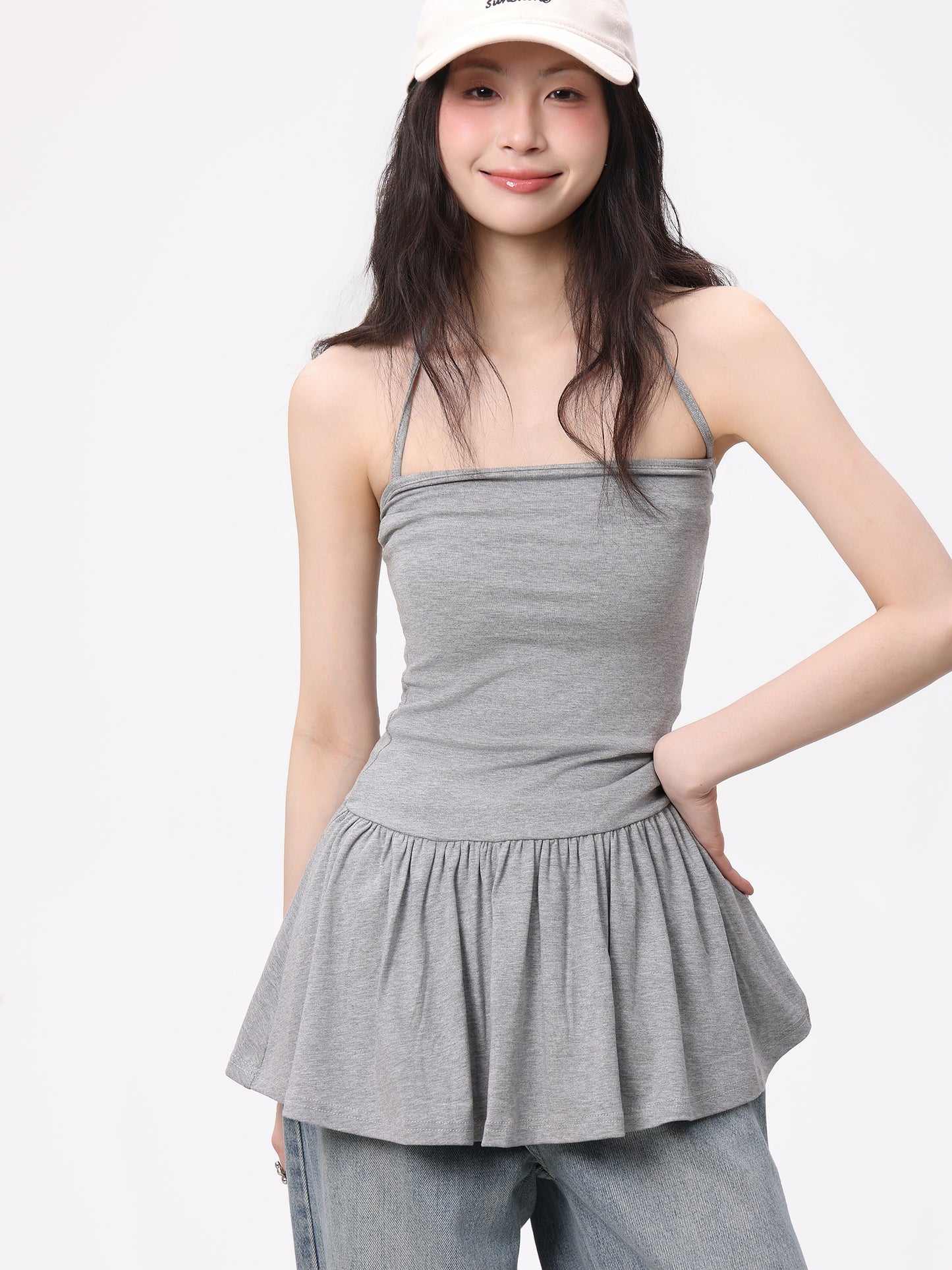 Halterneck Suspendron Slim A-Line Top