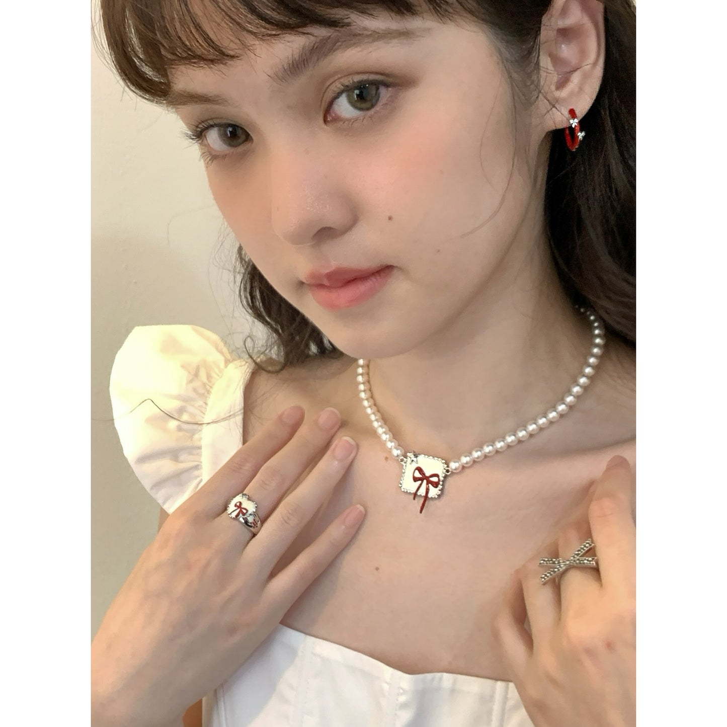 Elegant Red Bow Ring - Stylish French-Inspired Statement Accessory