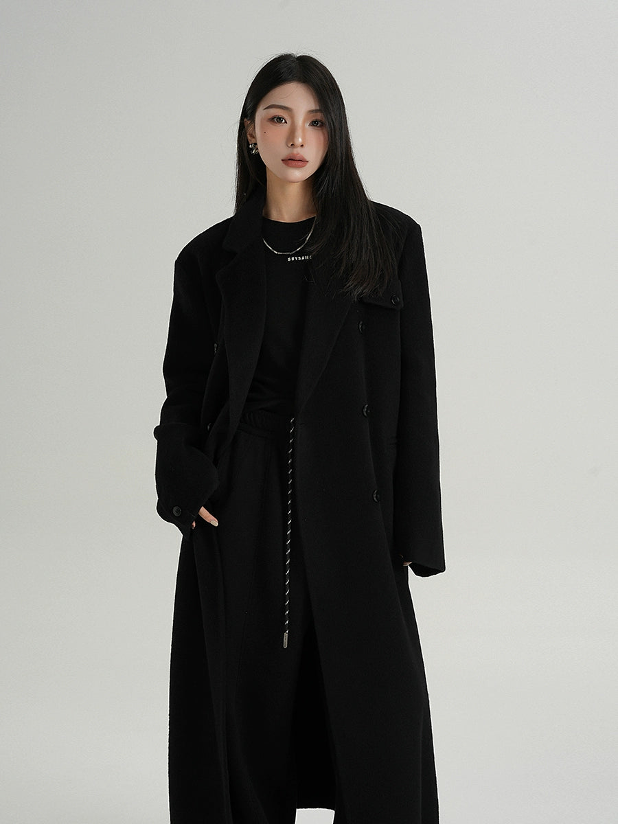 Premium Cashmere Woolen Long Coat
