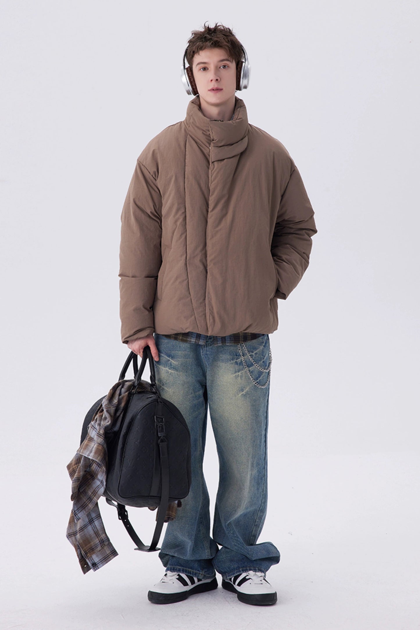 Basic Crossover Puffer Jacket