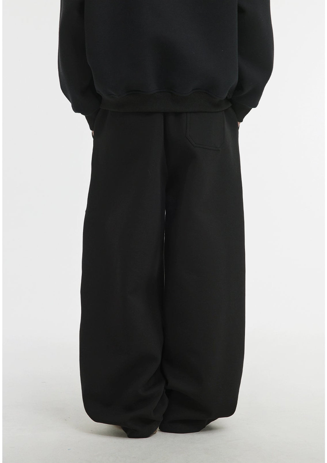Basic Drawstring Straight Leg Loose Pants
