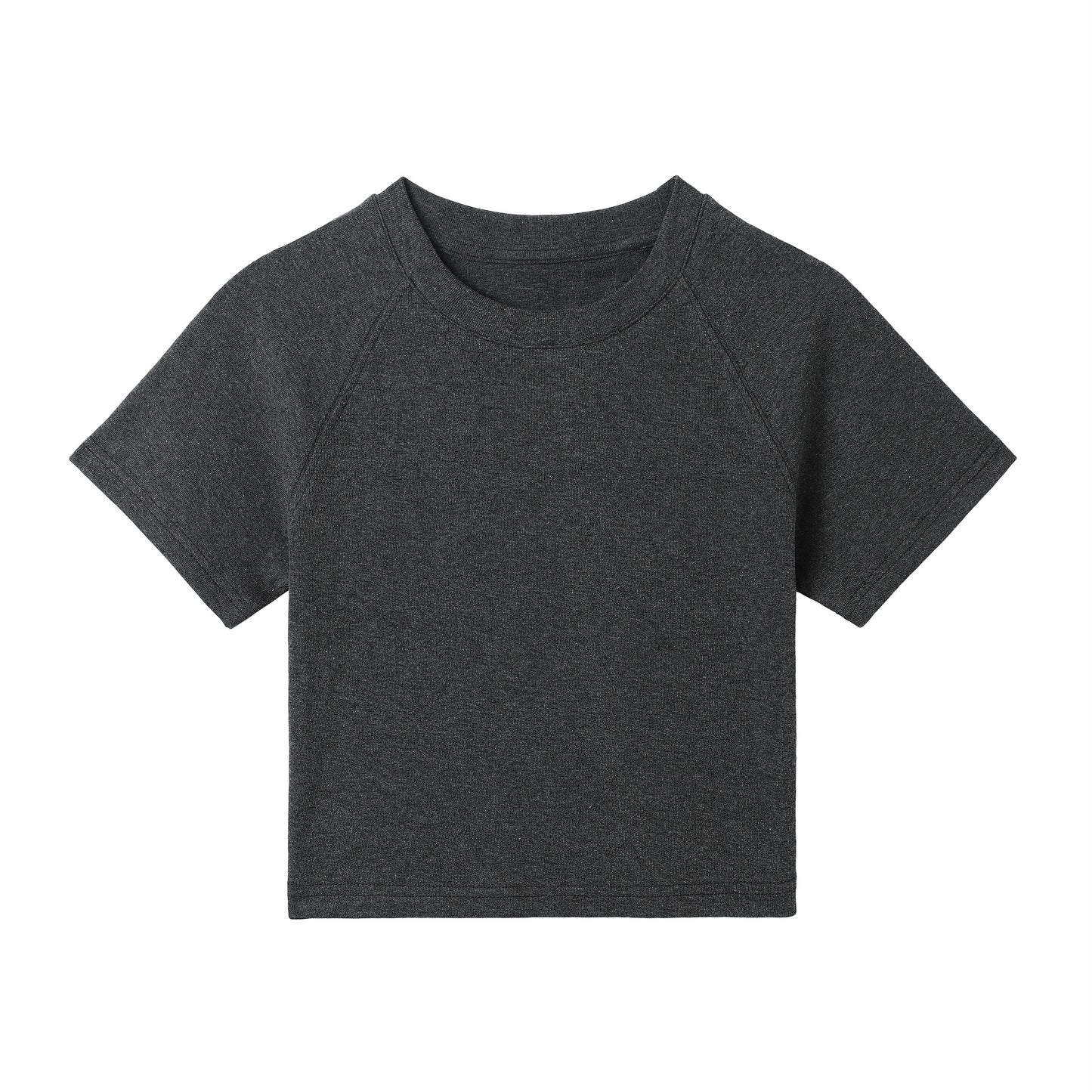 Round Neck Basic Croptop