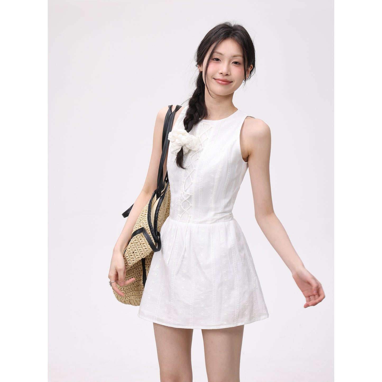 Korean Niche Waist Slim Mini Dress