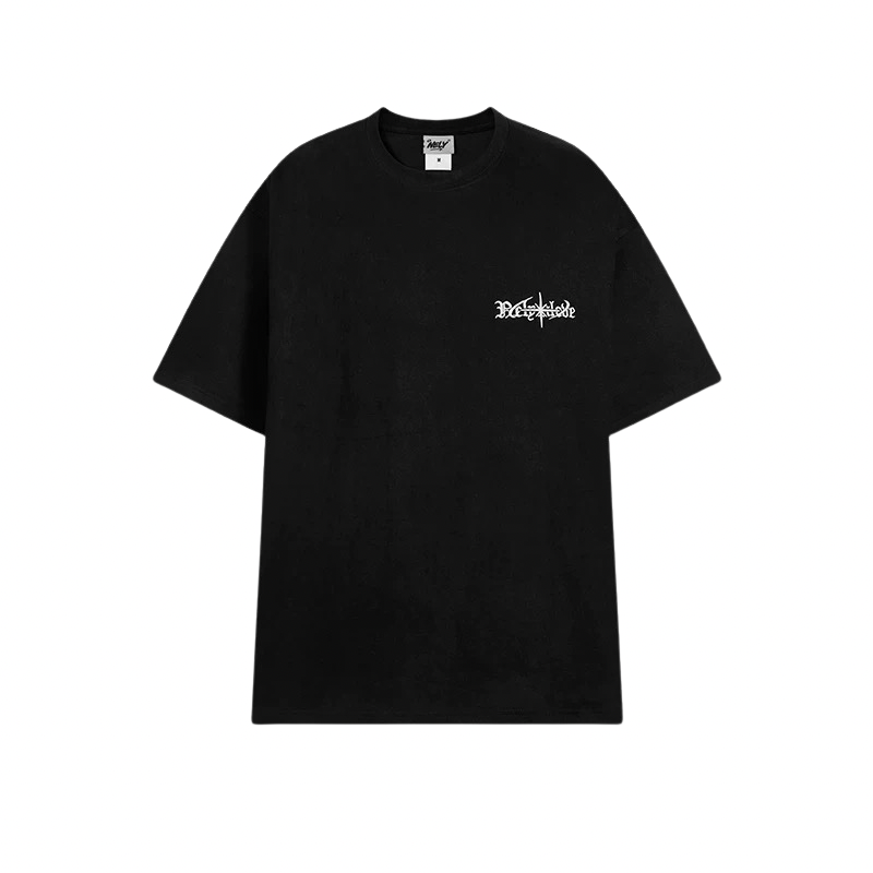 American Trendy Letter Embroidery T-shirt