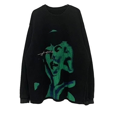 Face Embroidered Sweater
