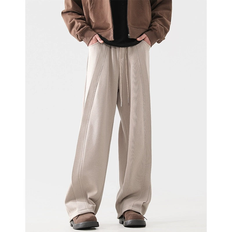 Deconstructed Washed Loose Casual Pants