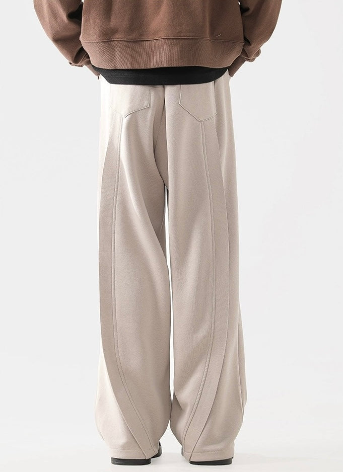 Deconstructed Washed Loose Casual Pants