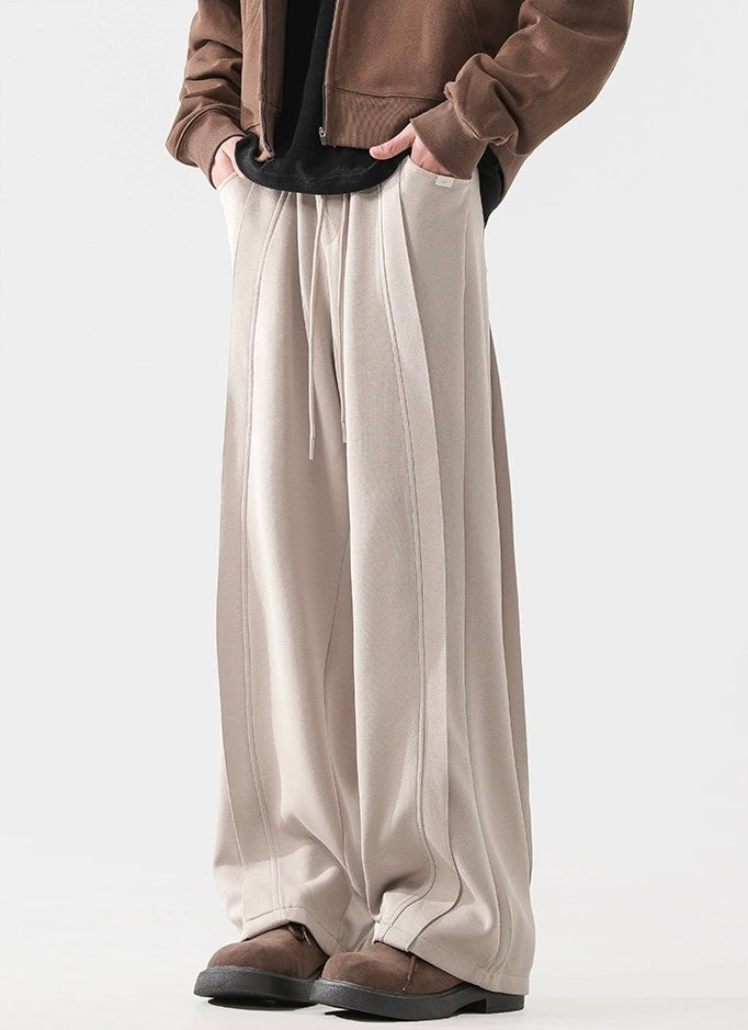 Deconstructed Washed Loose Casual Pants