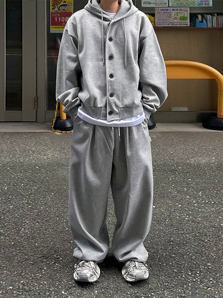 Hooded Grey Cardigan