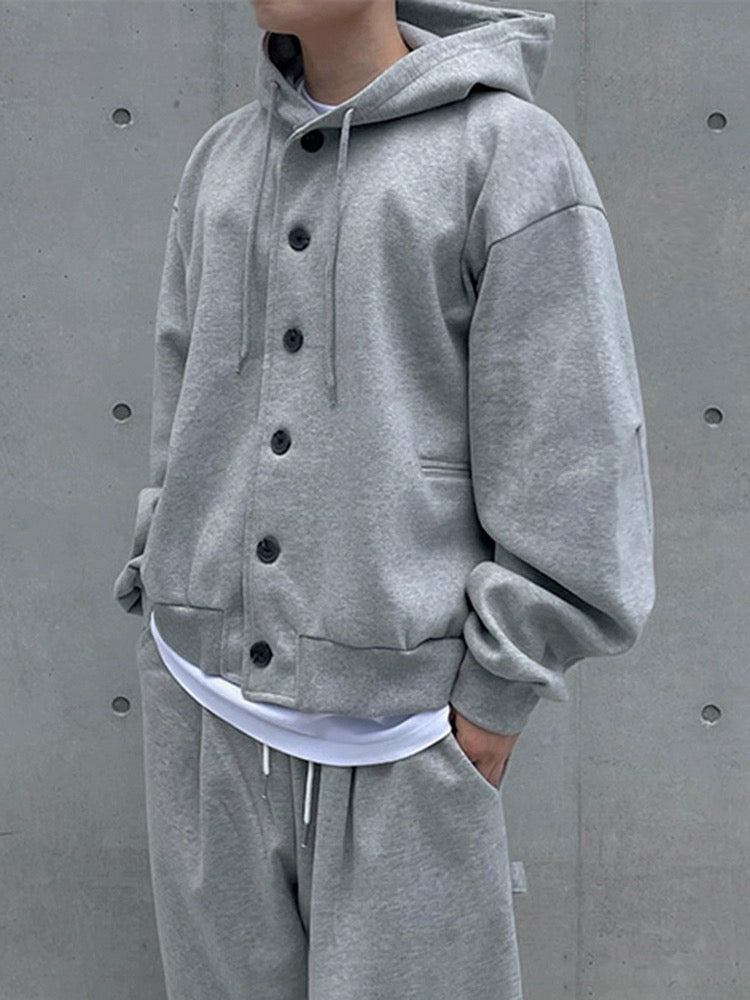 Hooded Grey Cardigan