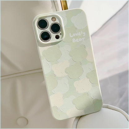 CA31 | cute bear have 3d colour painting phone case