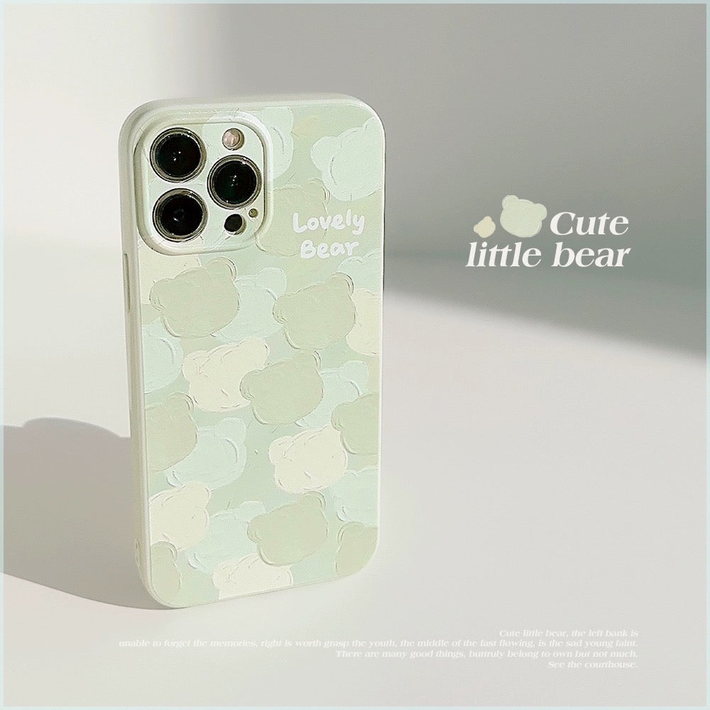 CA31 | cute bear have 3d colour painting phone case