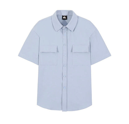 Casual Button Down Short-Sleeve Shirt