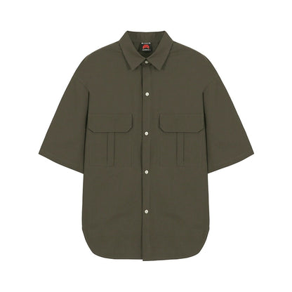 N.13002 Double Pattern Pocket Short-Sleeve Shirt