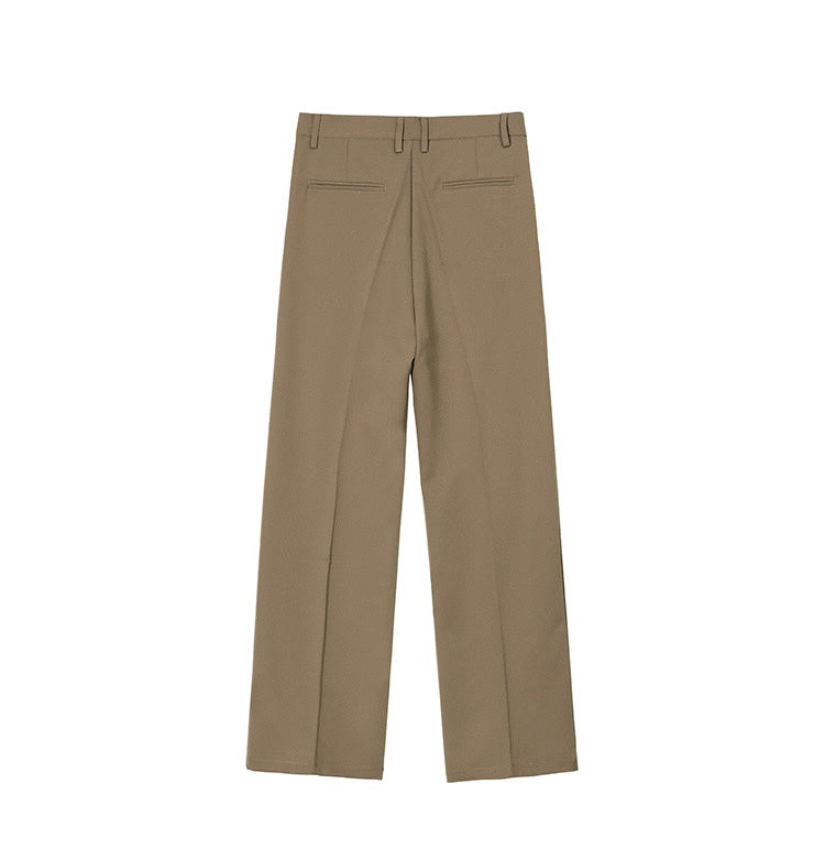 N.21003 Smooth Straight Wide Leg Pants