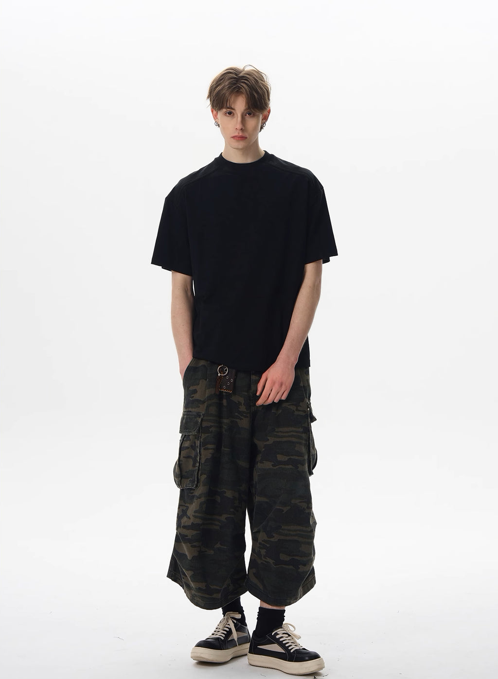 Sorona Cool Fabric Boxy Fit Deconstructed T-shirt
