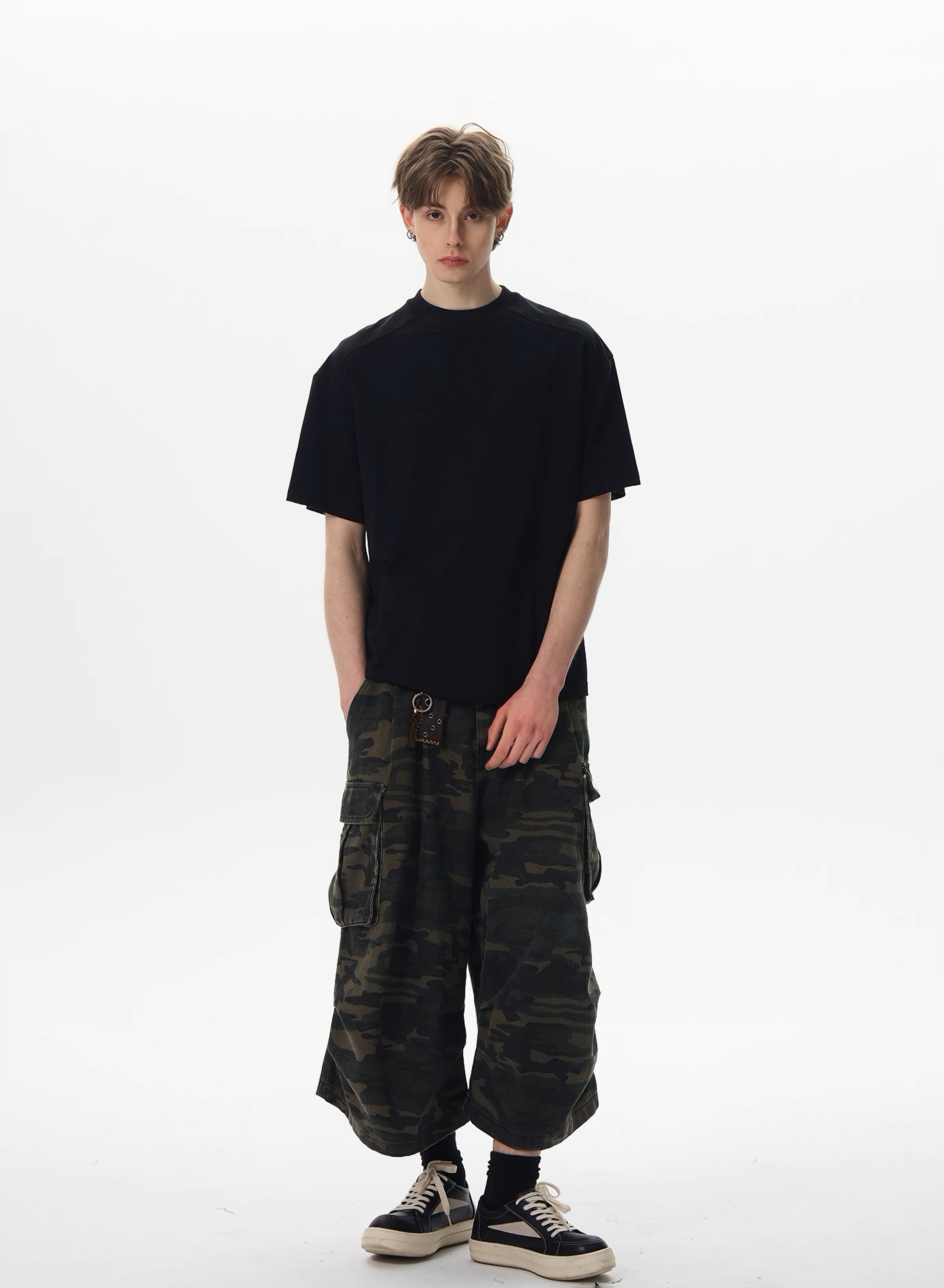 Sorona Cool Fabric Boxy Fit Deconstructed T-shirt