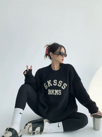 TP86 | GKSSS BKMS Oversize Knit Sweater