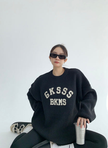 TP86 | GKSSS BKMS Oversize Knit Sweater