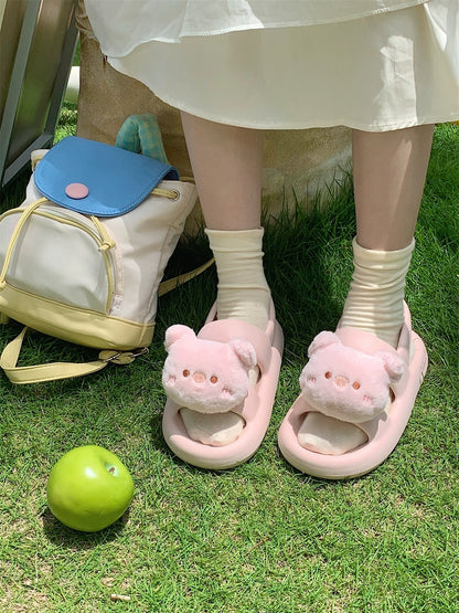 SOE30 | cute animal sandal, comfortable to wear outside and at home