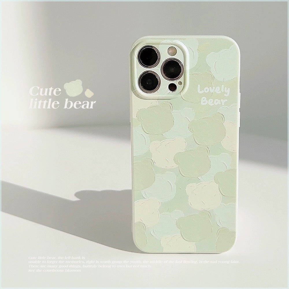 CA31 | cute bear have 3d colour painting phone case