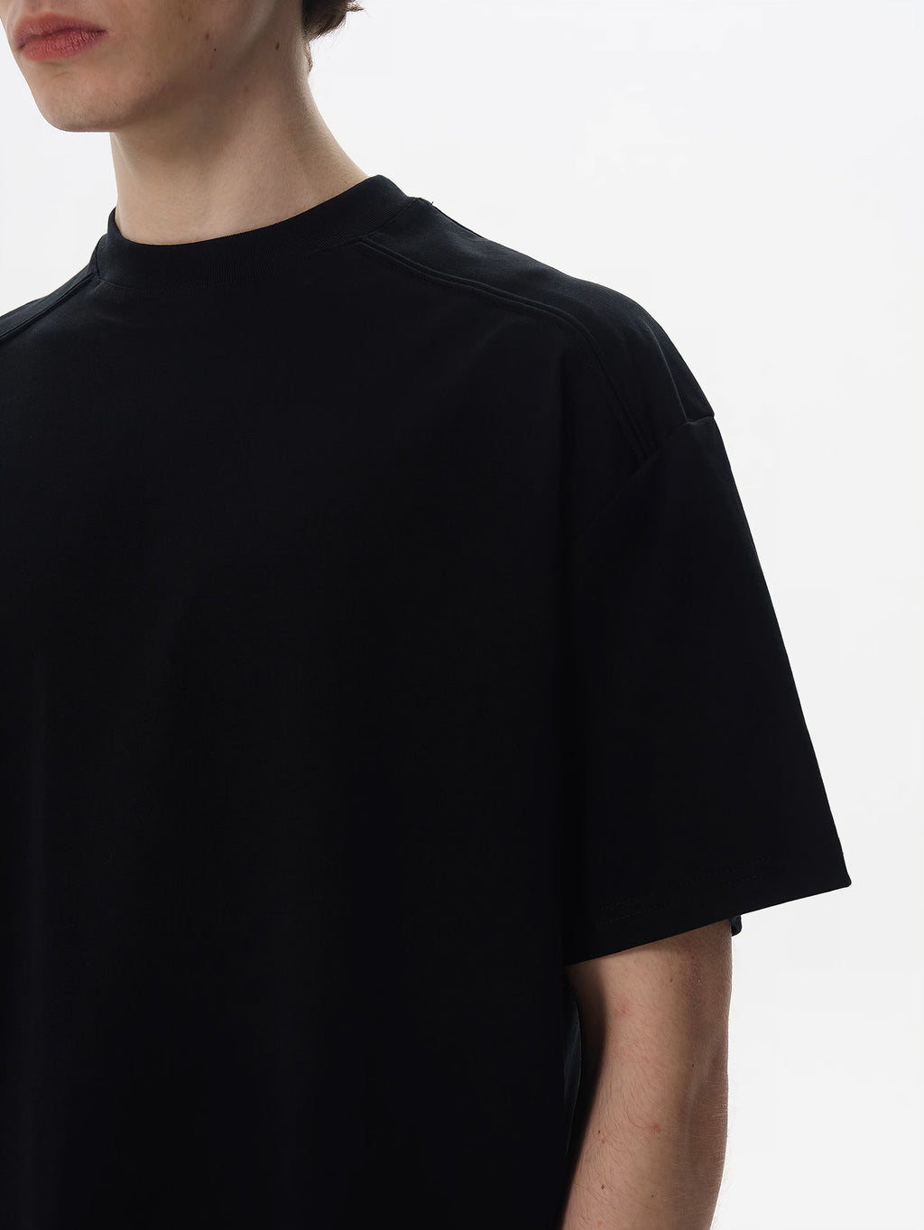 Sorona Cool Fabric Boxy Fit Deconstructed T-shirt