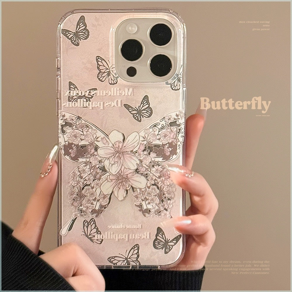 CA22 | fantasy rose butterfly phone case