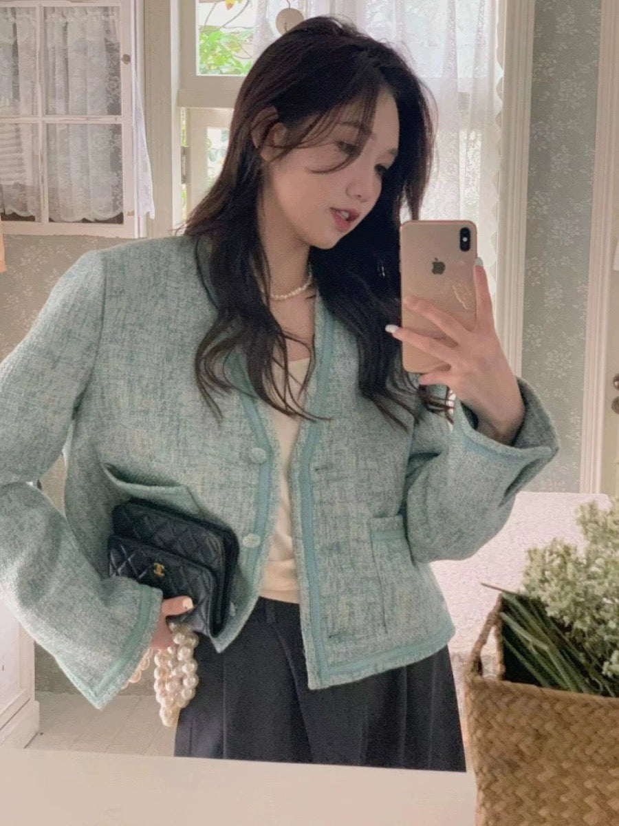 JK30 | Celebrity Tweed Green Jacket