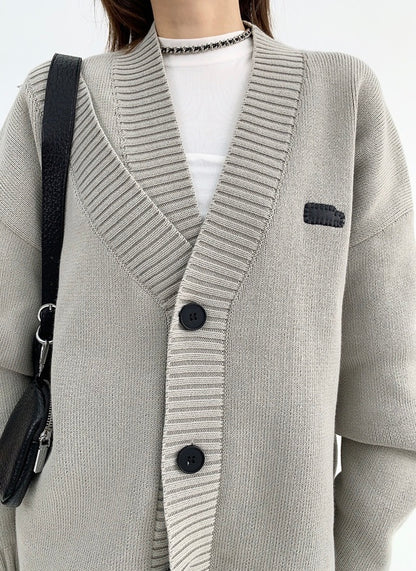 JK41 | Solid Button Down Knit Cardigan