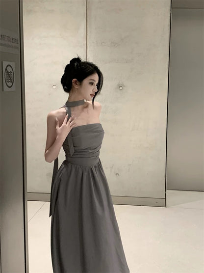 DS24 | Luxury Sexy Dress Grey