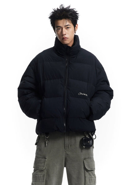 CoosRetro Embroidery Puffer Jacket