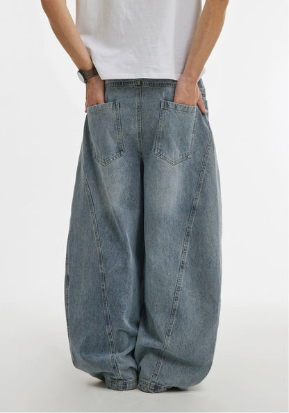 Wide-Legged Loose Casual Jeans