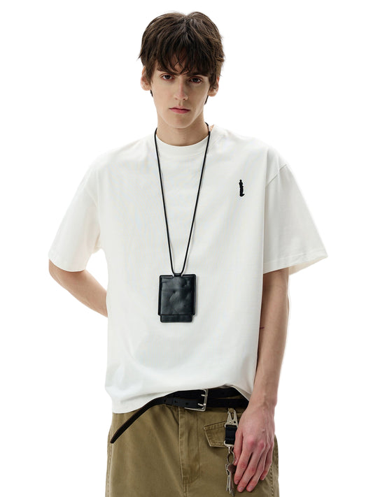 Simple Luxury Embroidery "i" Tee