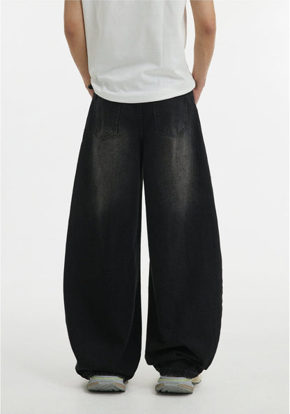 Casual Washed Wide-Leg Versatile Jeans