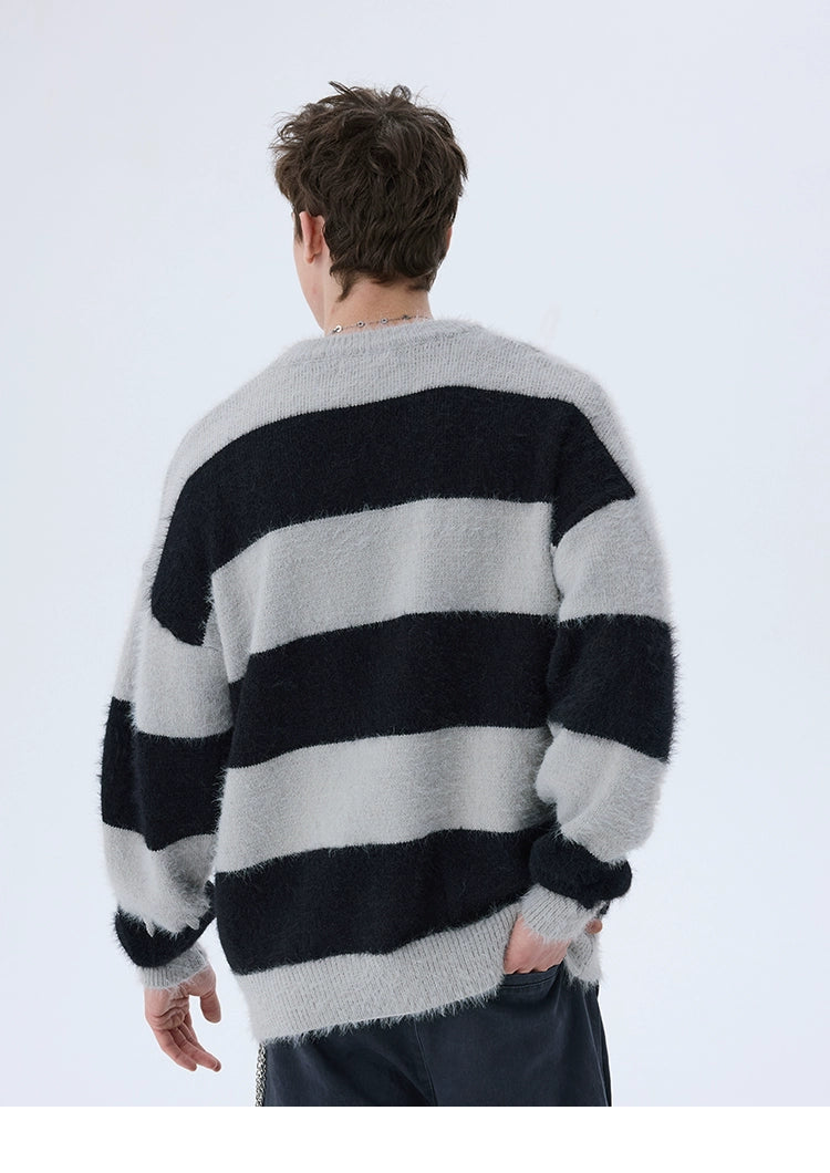 Striped Basic Winter Sweater