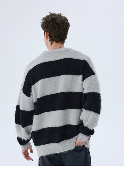 Striped Basic Winter Sweater
