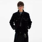 Vintage Deconstructed Suede Corduroy Jacket
