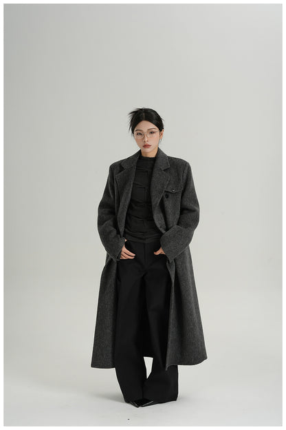 Premium Cashmere Woolen Long Coat
