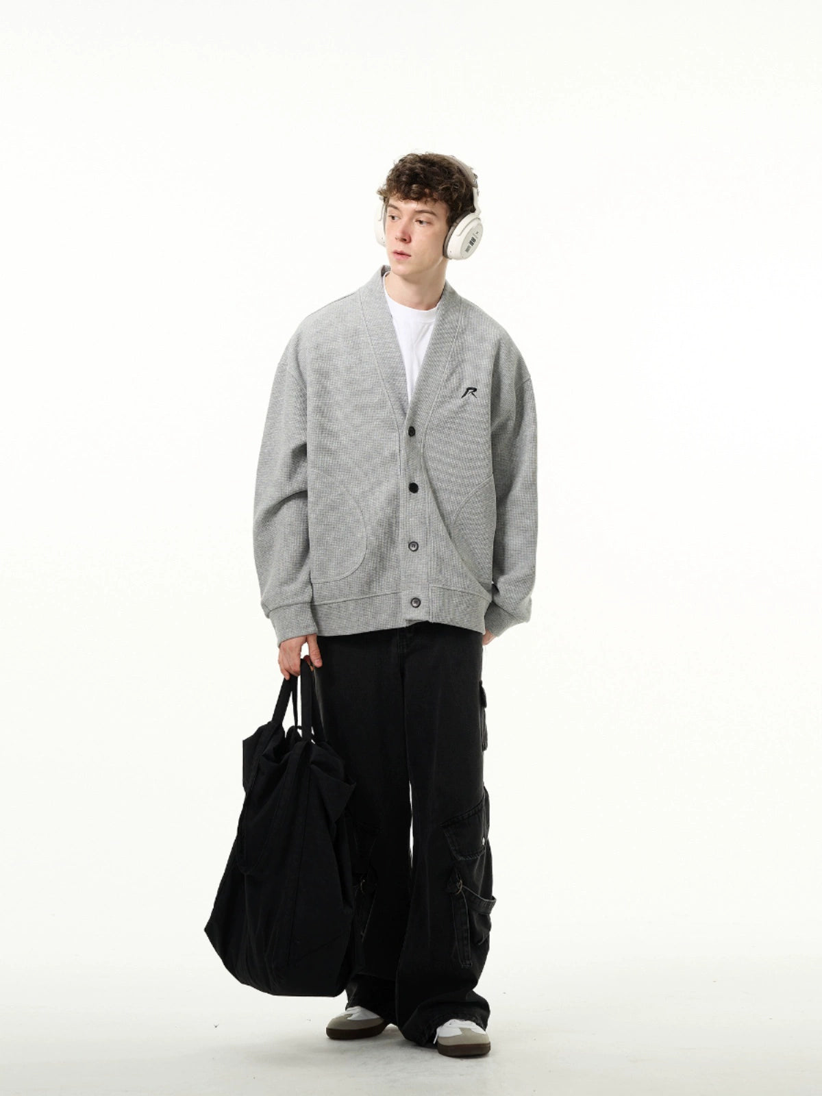 Casual V-Neck Button Cardigan