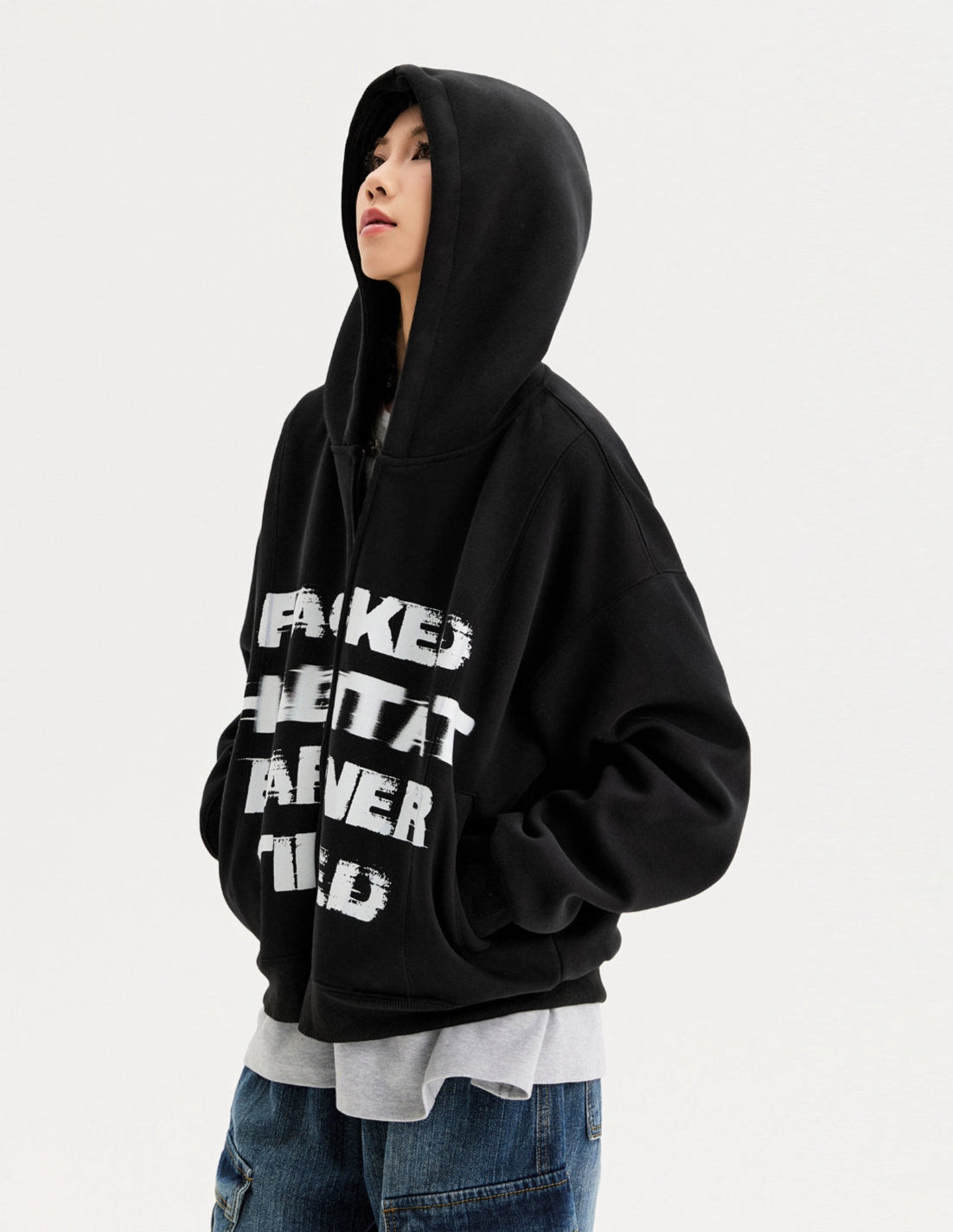 Cardigan Sweatshirt Couple Cleanfit Hooded Long Sleeve Jacket