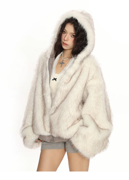 Suede Reversible Fur Cotton Jacket