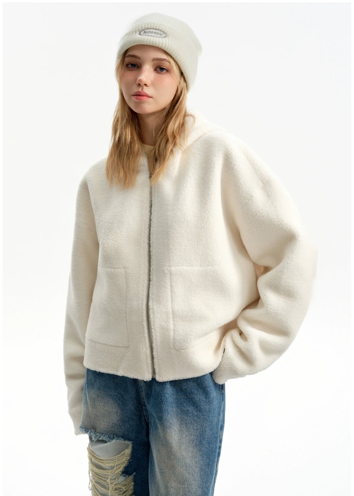 Soft Woolen Hooded Cotton Jacket