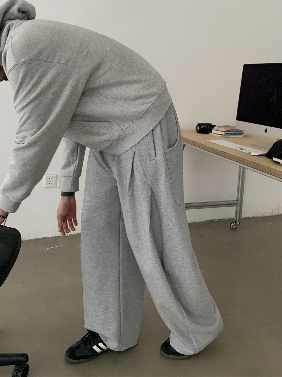 Retro Straight-Leg Sweatpants