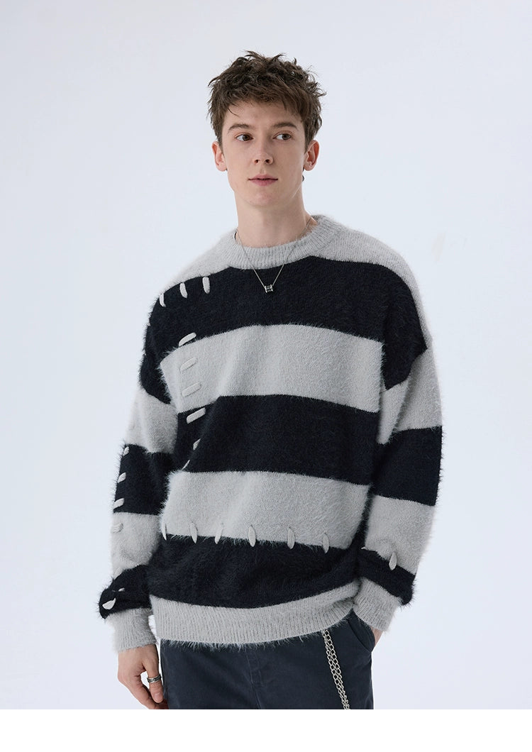 Striped Basic Winter Sweater