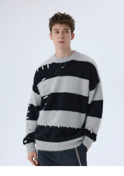 Striped Basic Winter Sweater
