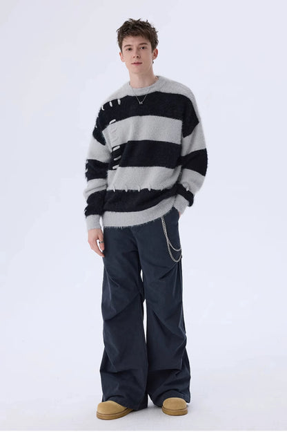 Striped Basic Winter Sweater