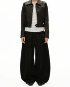 Niche Reverse Two Bag Black Jeans